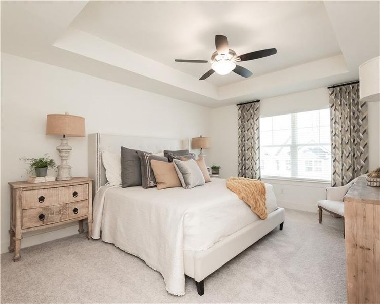 Furnished interior view inside a new home in Tribute, Hoschton (Image 10).