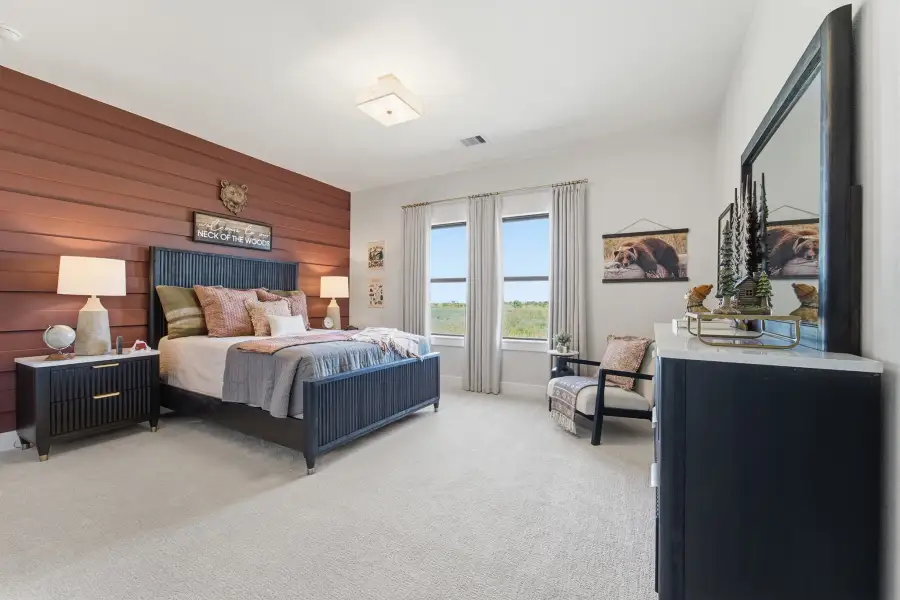 Representative furnished interior of a home built from the Laguna III by CastleRock Communities in Lakesong, Grand Prairie (Image 47).