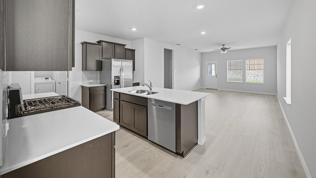 Representative furnished interior of a home built from the Haven by D.R. Horton in Windchime, Celina (Image 4).