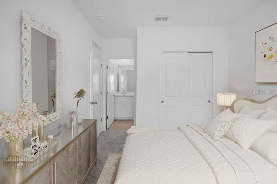 Furnished interior view inside a new home in Waterstone, Groveland (Image 32).