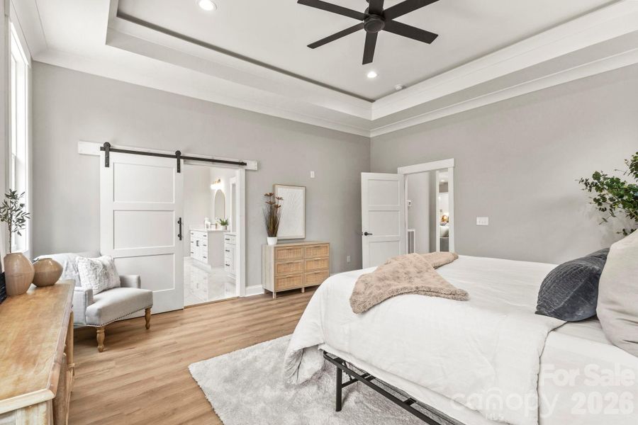 Furnished interior view inside a new home in , Clover (Image 11).