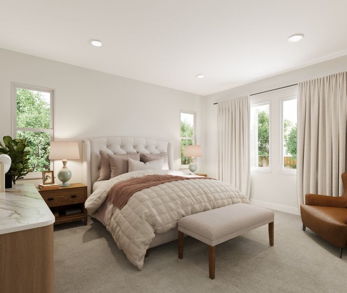 Representative furnished interior of a home built from the The Bluff by Taylor Morrison in Trailstone Villas Collection, Arvada (Image 3). Representative furnished interior of a home built from the The Bluff by Taylor Morrison in Trailstone Villas Collection, Arvada (Image 3).