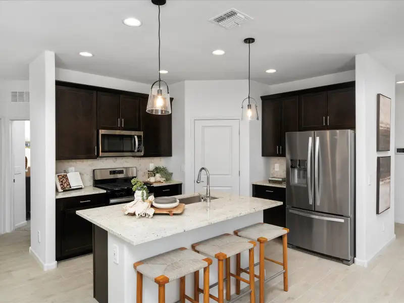 Furnished interior view inside a new home in Rincon Crest at Rocking K, Tucson (Image 3).