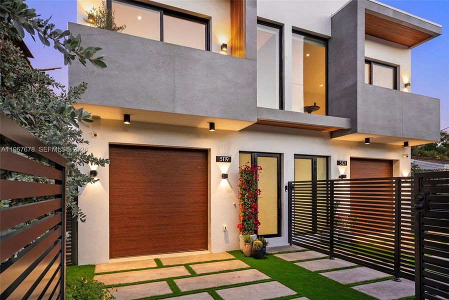 Exterior details and patio area of a home in , Miami (Image 54).