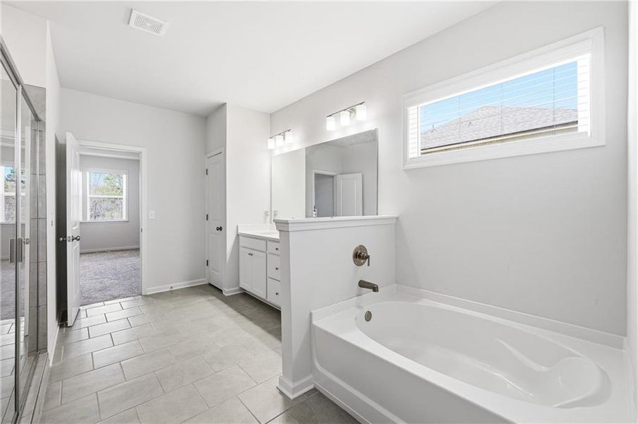 Furnished interior view inside a new home in Carmichael Farms, Canton (Image 25).