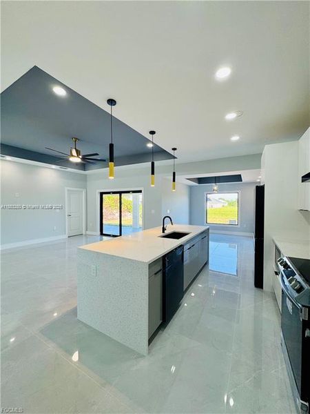 Furnished interior view inside a new home in , Lehigh Acres (Image 6). Furnished interior view inside a new home in , Lehigh Acres (Image 6).