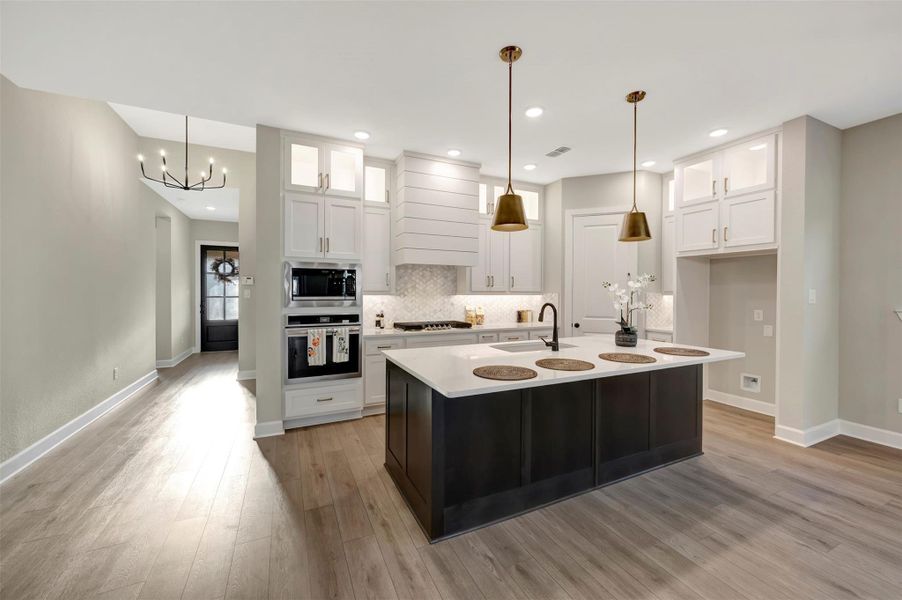 Furnished interior view inside a new home in Grange 45' Homesites, Katy (Image 17).