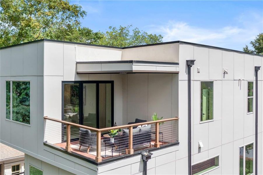 Exterior details and patio area of a home in , Atlanta (Image 34). Exterior details and patio area of a home in , Atlanta (Image 34).