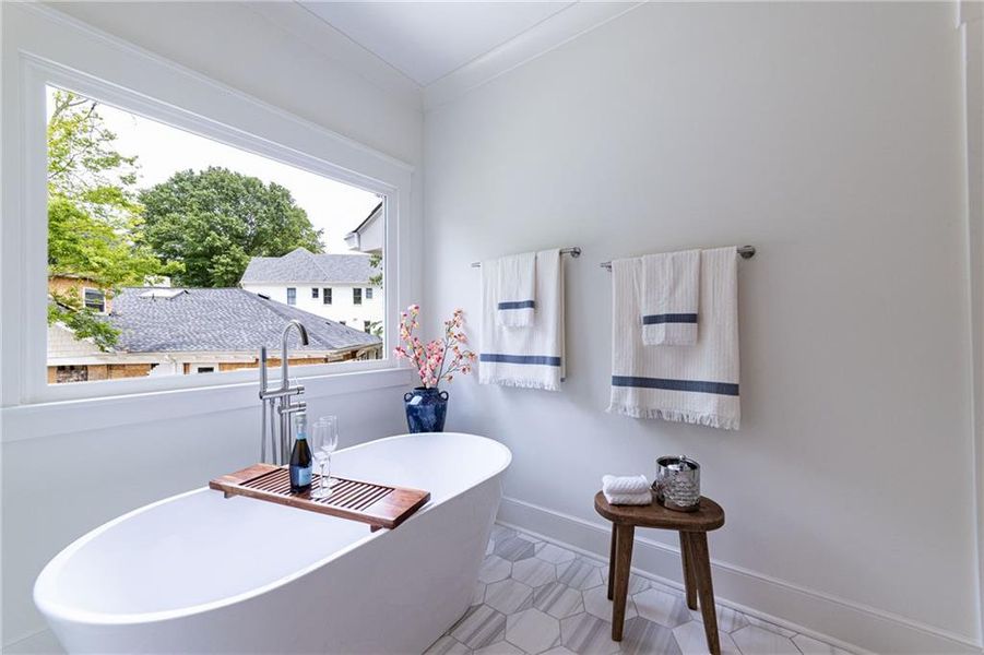 Furnished interior view inside a new home in , Atlanta (Image 32).