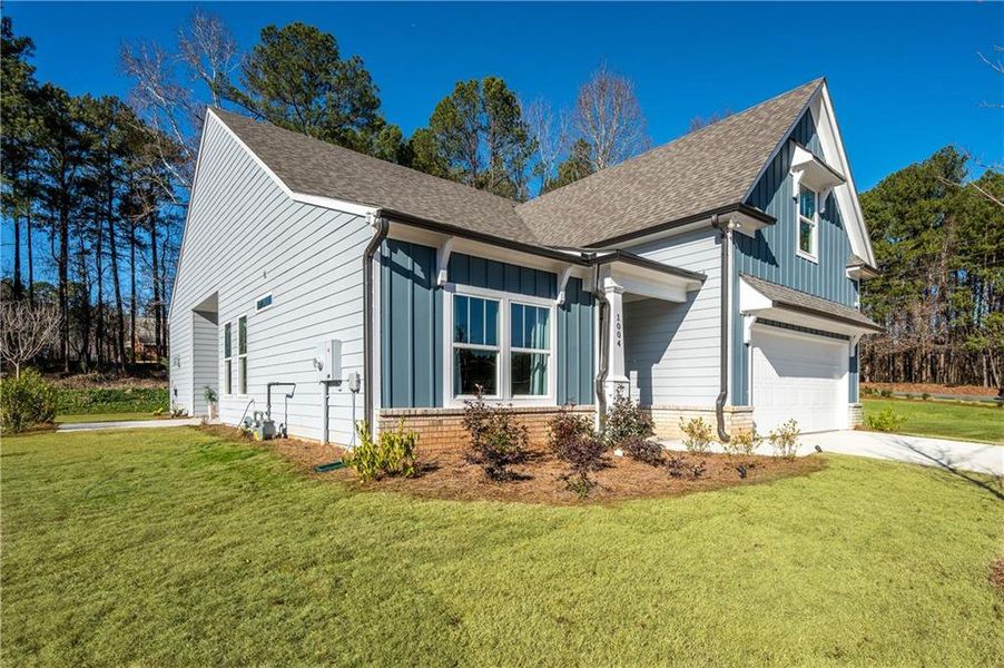Exterior details and patio area of a home in , Canton (Image 4).