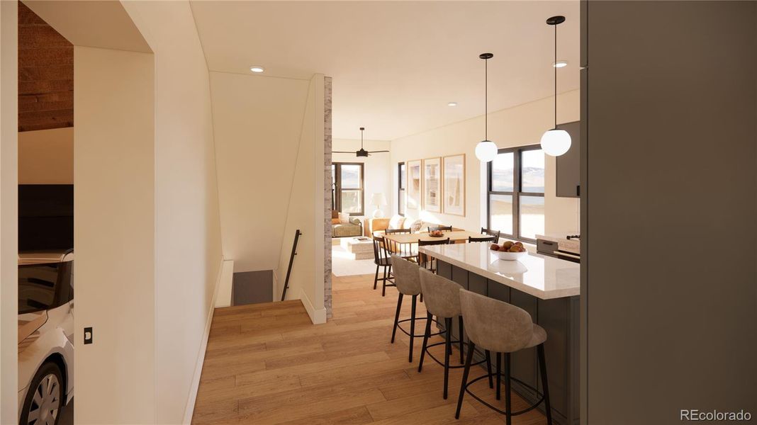 Furnished interior view inside a new home in , Gypsum (Image 17).