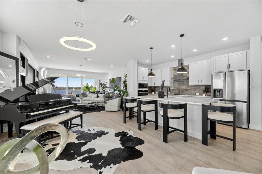 Furnished interior view inside a new home in The Peninsula at Rhodine Lake, Riverview (Image 5).
