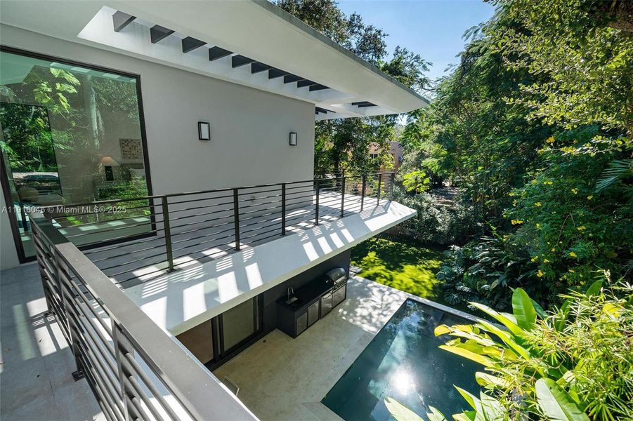 Exterior details and patio area of a home in , Miami (Image 25). Exterior details and patio area of a home in , Miami (Image 25).