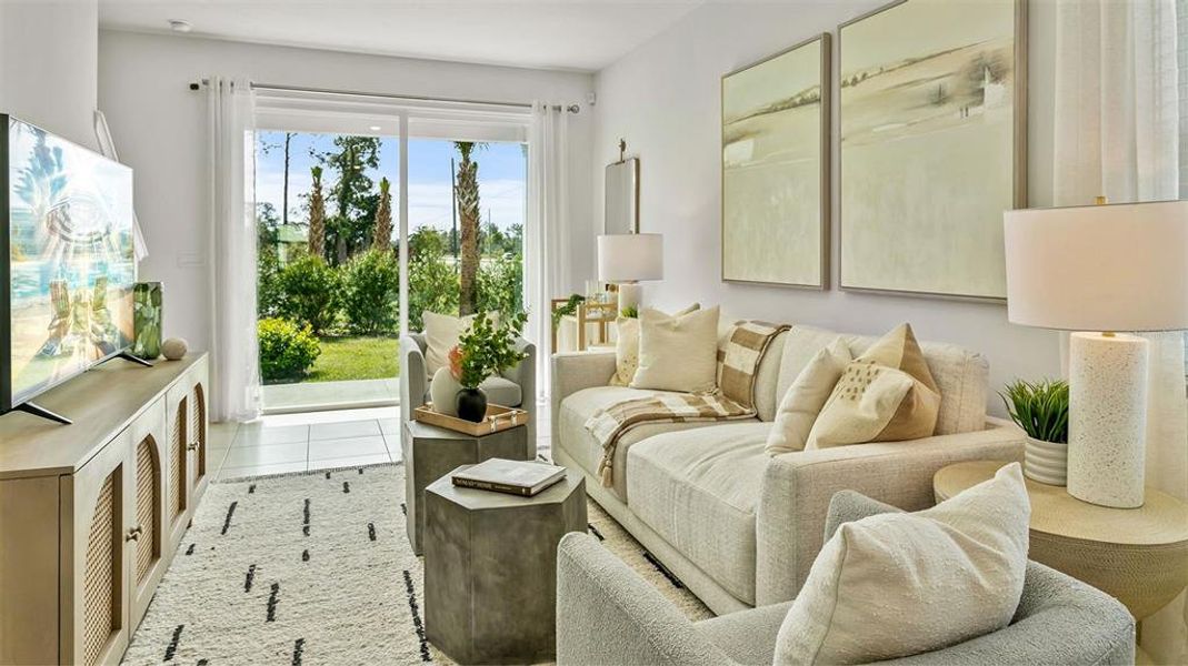 Furnished interior view inside a new home in Stokes Landing, St. Augustine (Image 18).