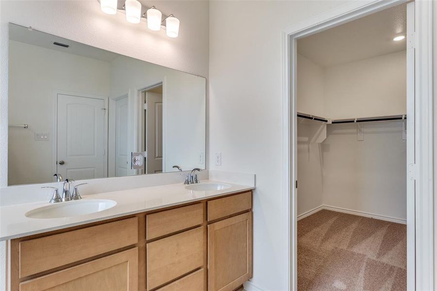 Furnished interior view inside a new home in Sierra Vista at Kelly Ranch, Aledo (Image 9). Furnished interior view inside a new home in Sierra Vista at Kelly Ranch, Aledo (Image 9).