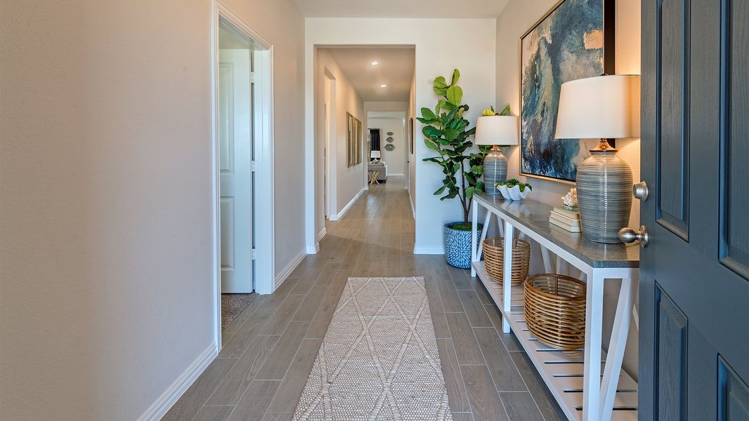 Furnished interior view inside a new home in Lake Pointe, Little Elm (Image 7).