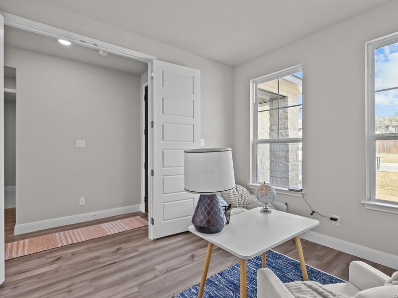 Furnished interior view inside a new home in Ladera, San Antonio (Image 20).