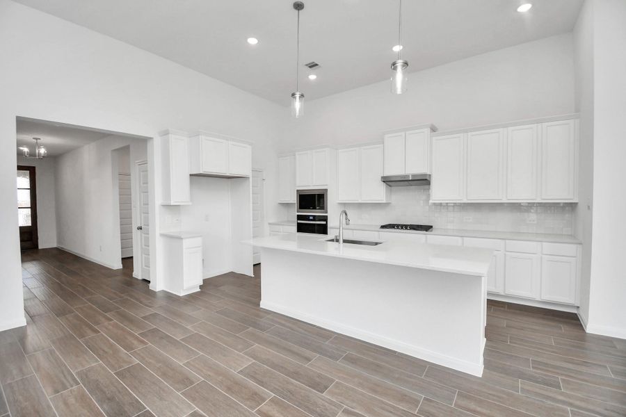 Furnished interior view inside a new home in 50' Traditional Homes at Elyson, Katy (Image 6).