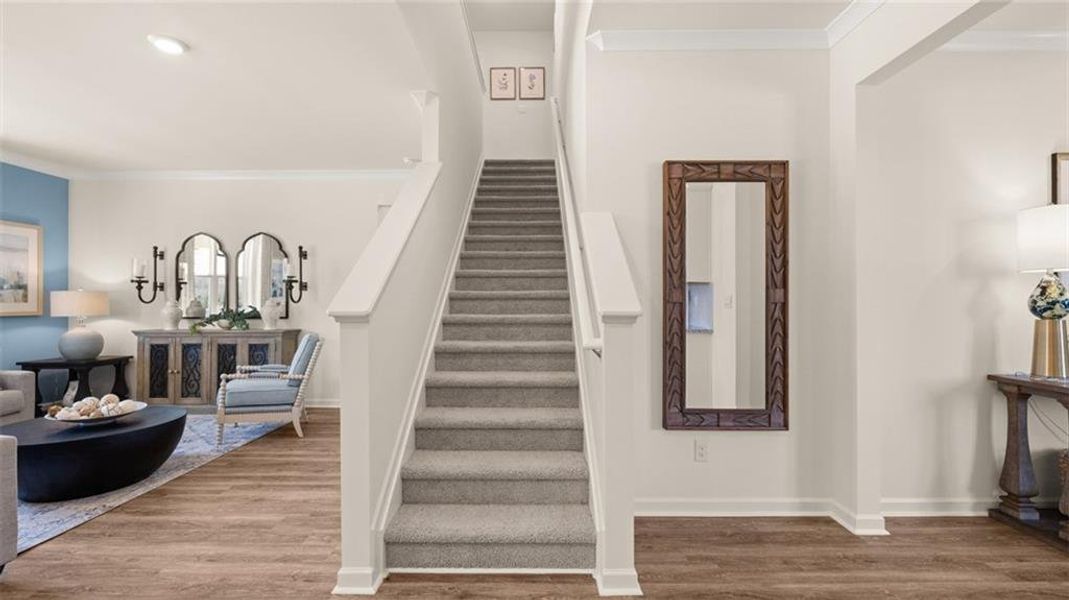 Furnished interior view inside a new home in Kingston Ranch at Lake Oconee, Buckhead (Image 52).