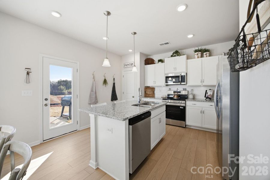 Furnished interior view inside a new home in Catawba Trace, Catawba (Image 10). Furnished interior view inside a new home in Catawba Trace, Catawba (Image 10).