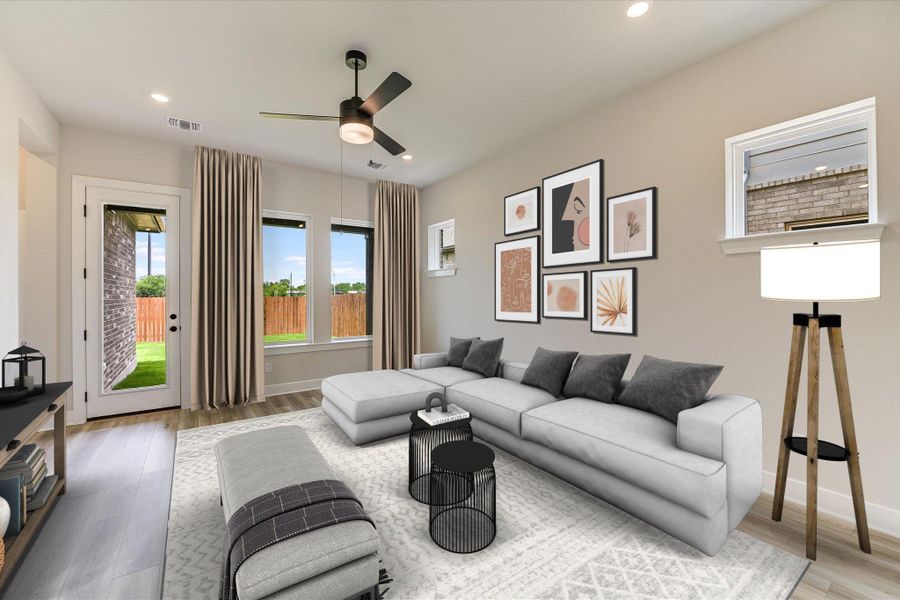 Family Room (Virtual Staging)