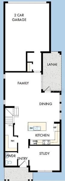 2D floor plan layout of this home in Soleta at Starkey Ranch - Cottage Series, Odessa, FL (Image 3). 2D floor plan layout of this home in Soleta at Starkey Ranch - Cottage Series, Odessa, FL (Image 3).