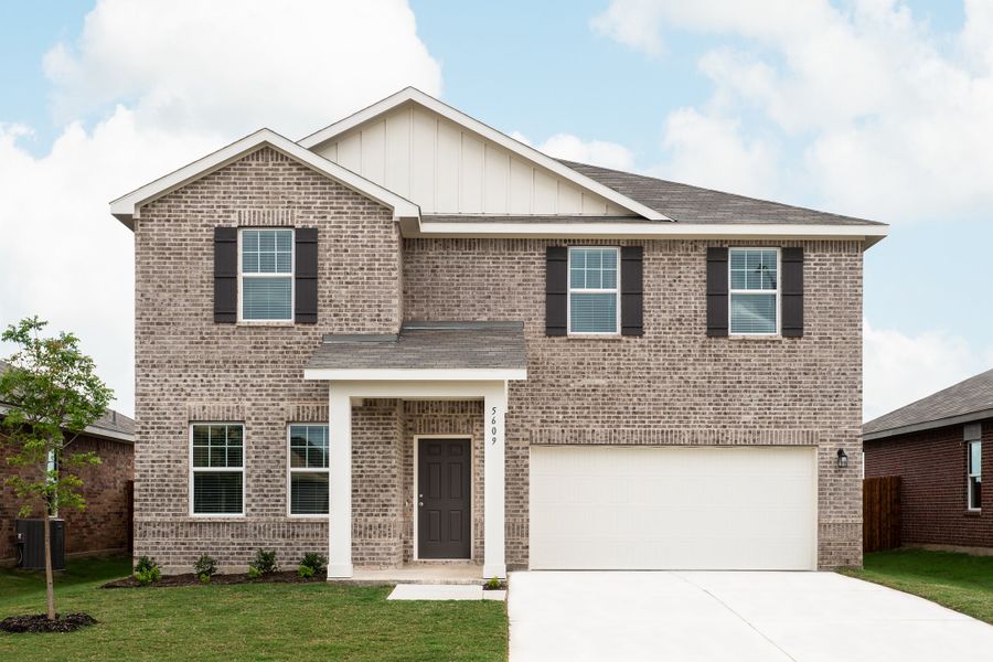 Representative exterior photo of a completed home built from the Solstice by Starlight Homes in Noble Ridge, Howe, TX (Image 24).