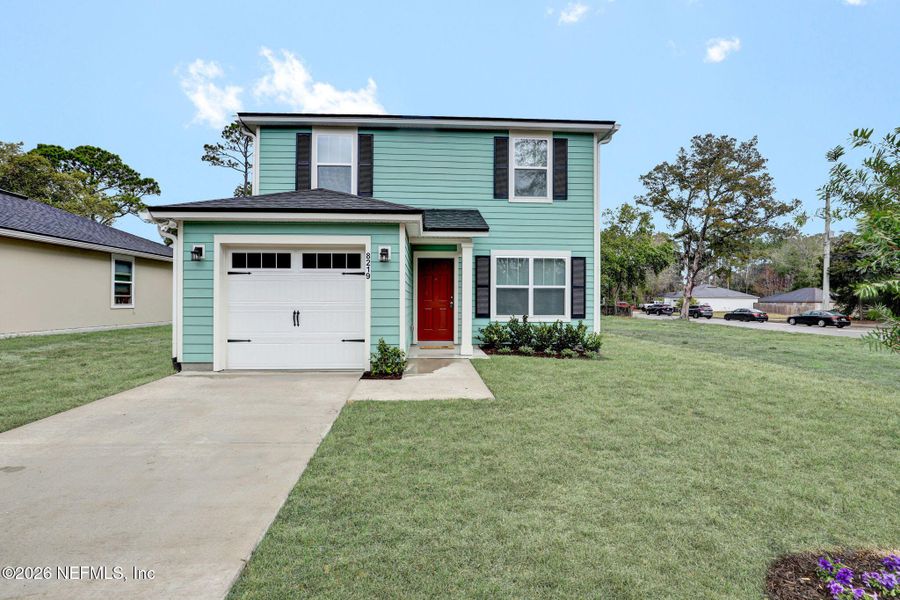 Front exterior of a new home in , Jacksonville, FL, highlighting curb appeal (Image 2). Front exterior of a new home in , Jacksonville, FL, highlighting curb appeal (Image 2).