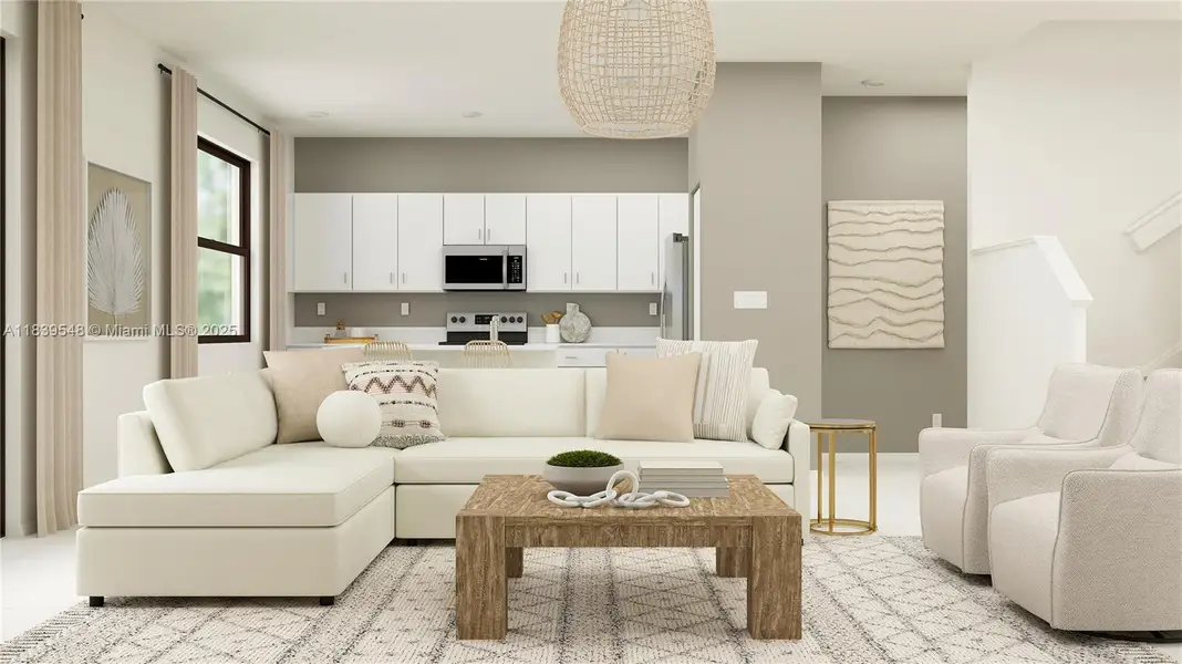 Furnished interior view inside a new home in Arbor Estates, Miami (Image 5).