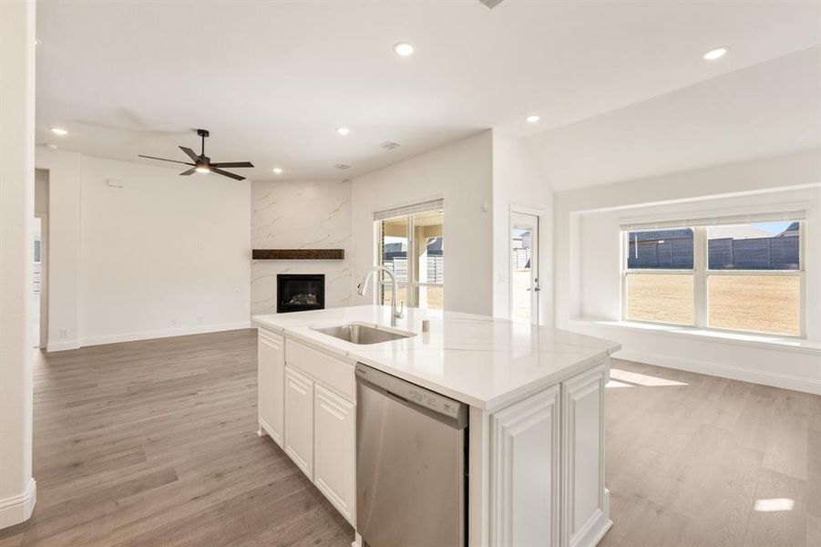 Furnished interior view inside a new home in Union Park Classic 55, Little Elm (Image 10).