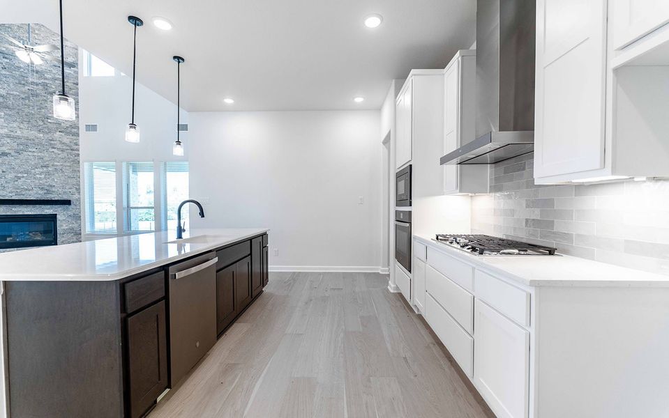 Furnished interior view inside a new home in Heath Golf & Yacht Club, Heath (Image 5).