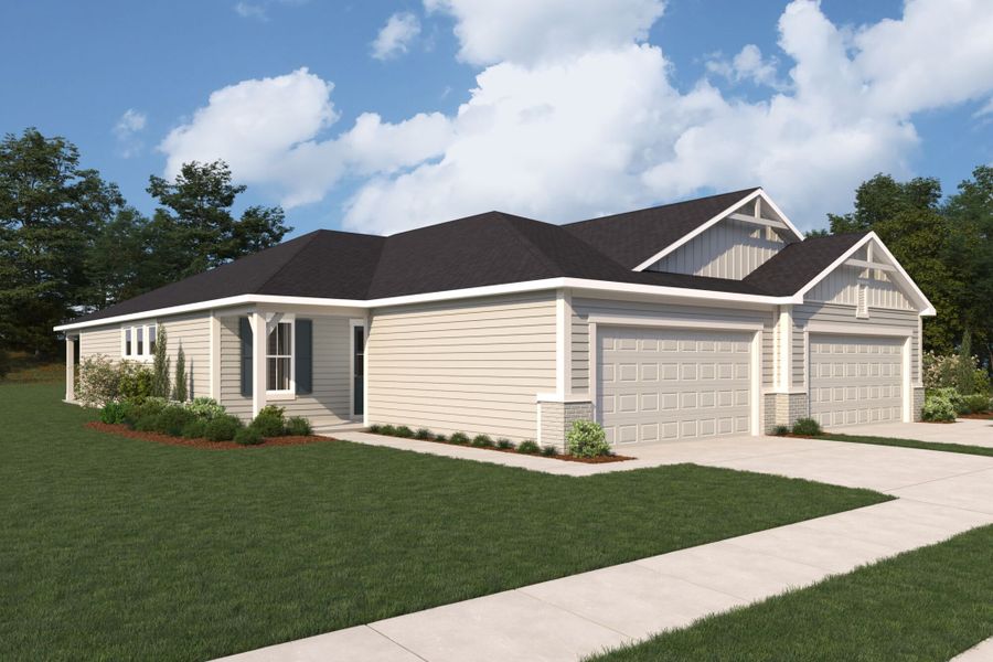 Representative exterior photo of a completed home built from the Cabana by Mattamy Homes in RiverTown, St. Johns, FL (Image 16). Representative exterior photo of a completed home built from the Cabana by Mattamy Homes in RiverTown, St. Johns, FL (Image 16).