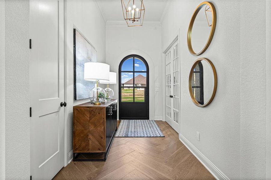 Furnished interior view inside a new home in SouthBend Estates, Granbury (Image 7).