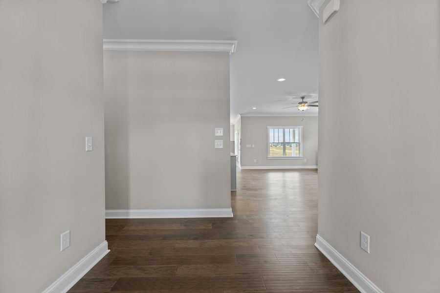 Representative unfurnished interior of a home built from the Haddock by Bill Clark Homes in Laurel Oaks, Greenville (Image 34).