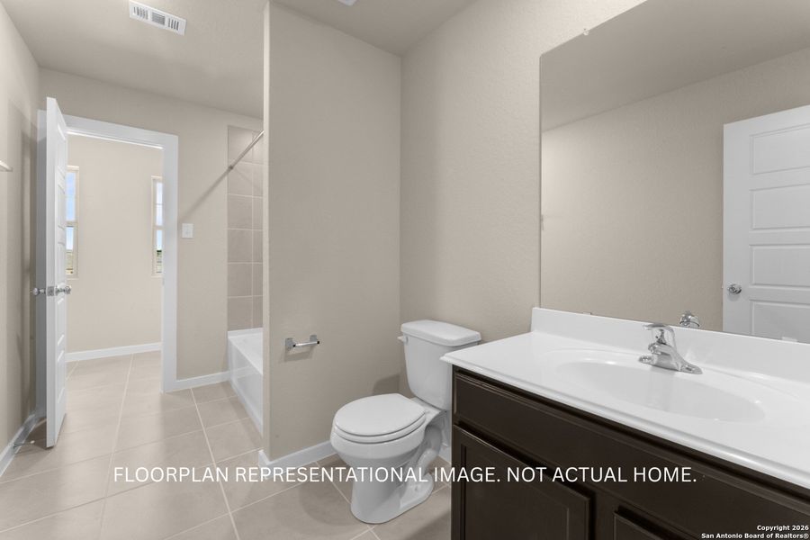 Furnished interior view inside a new home in Meadows at Clear Springs, New Braunfels (Image 5).