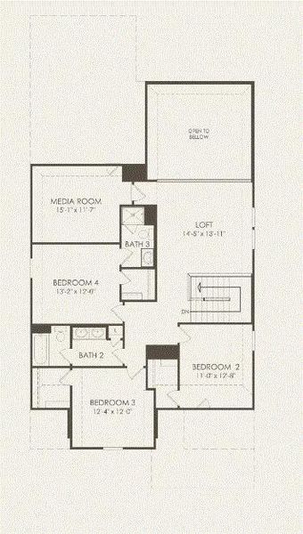 Pulte Homes, Riverdale floor  plan