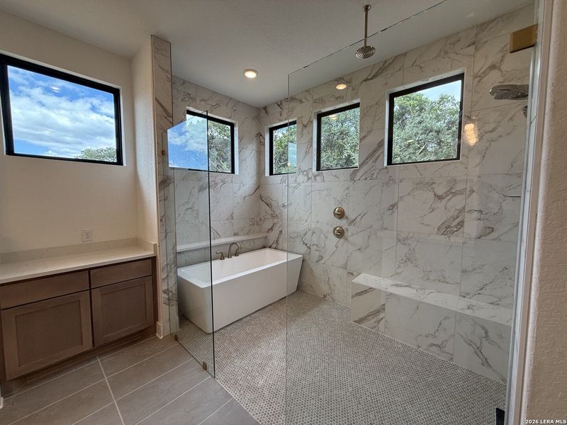 Furnished interior view inside a new home in Caliza Reserve, Boerne (Image 10).