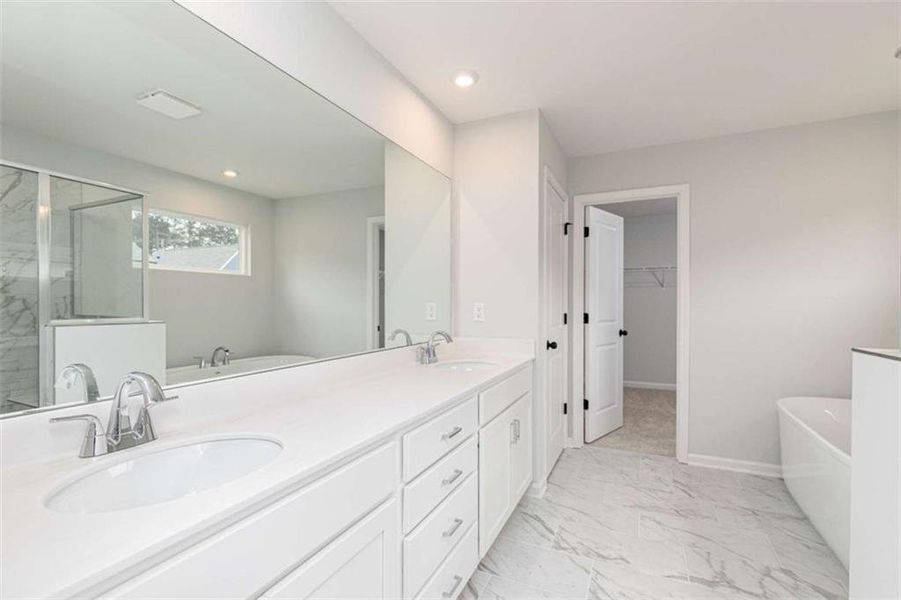 Furnished interior view inside a new home in River Oaks, Locust Grove (Image 8).