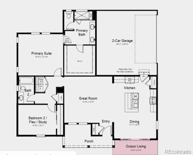 Additional Highlights Include: an extended patio and a large sliding glass door at the casual dining space.