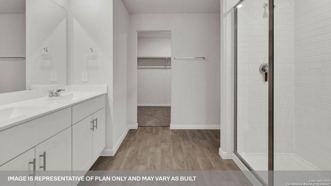 Furnished interior view inside a new home in Whisper South, San Marcos (Image 10).