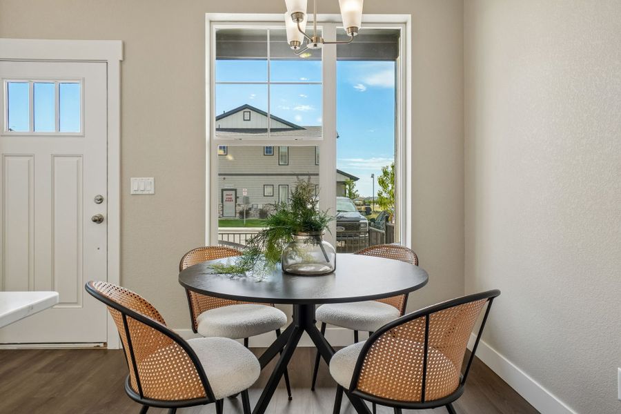 Representative furnished interior of a home built from the The Telluride by Landmark Homes in Wilder at Timnath Ranch, Timnath (Image 6).
