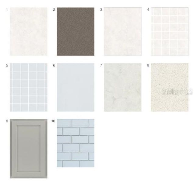 Sample of building materials used in homes in Esplanade at Wellen Park, Englewood (Image 3).