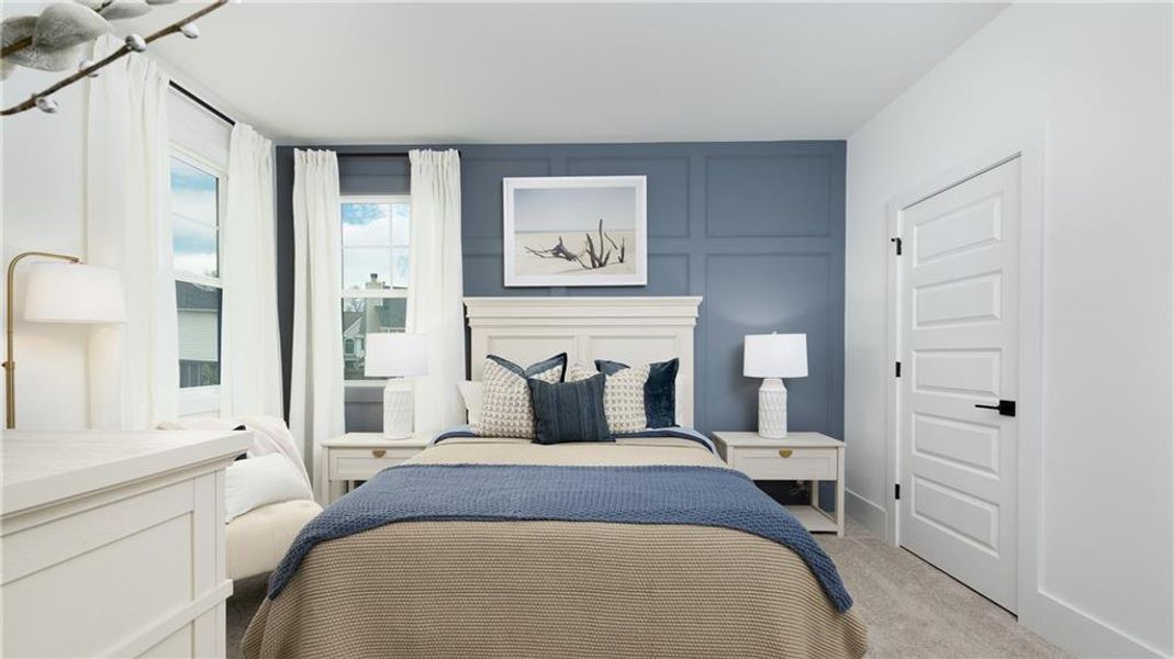 Furnished interior view inside a new home in The Village at Sandy Plains, Marietta (Image 17).