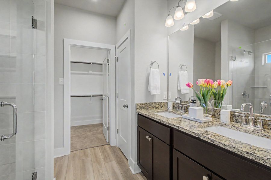 Furnished interior view inside a new home in Southern Pointe, College Station (Image 12).