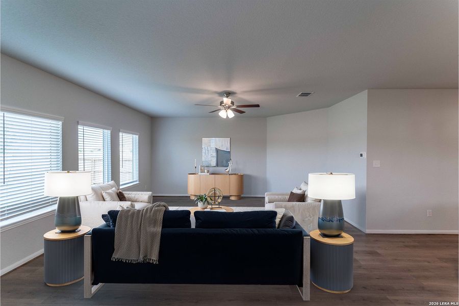 Furnished interior view inside a new home in Morgan Meadows, San Antonio (Image 8).