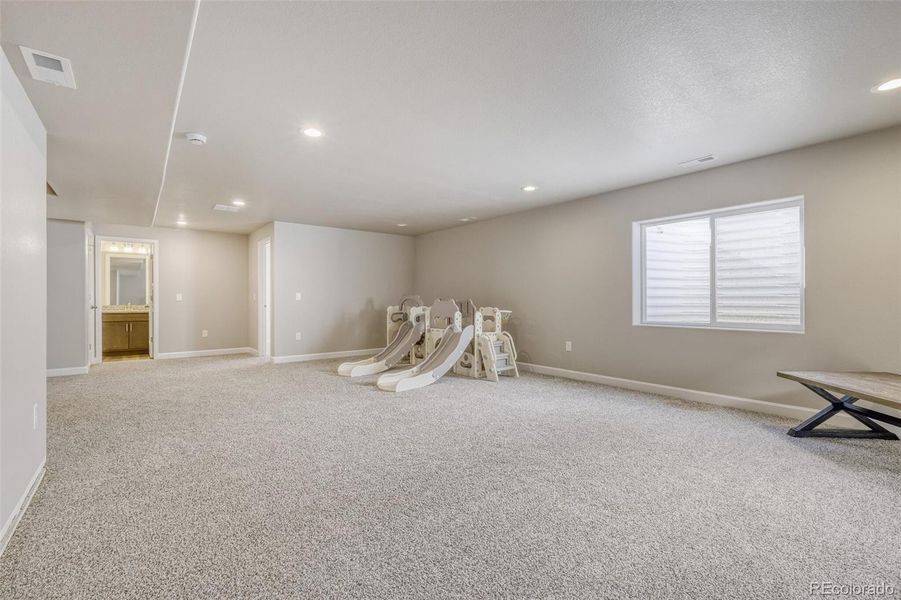 basement family room