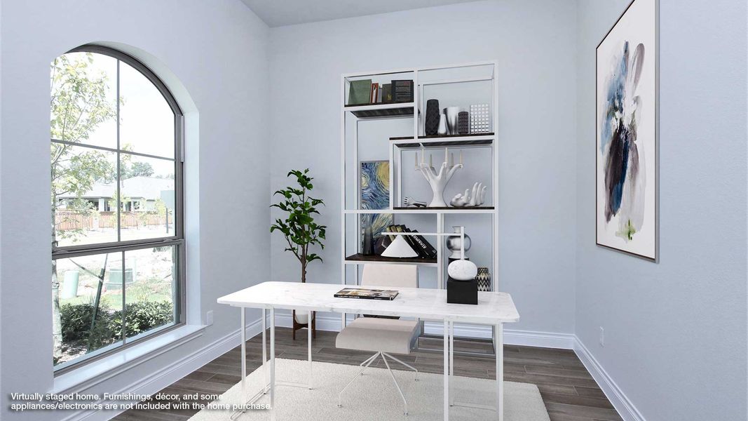 Representative furnished interior of a home built from the 2935M by Perry Homes in Lakes of Cane Island, Katy (Image 8).