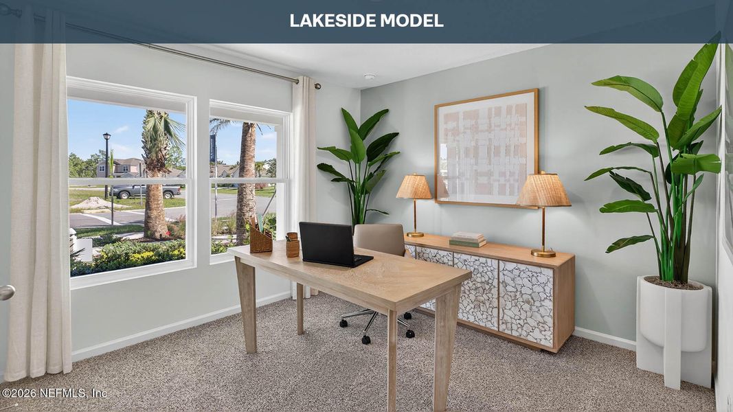 Furnished interior view inside a new home in Sawmill Branch, Palm Coast (Image 17).