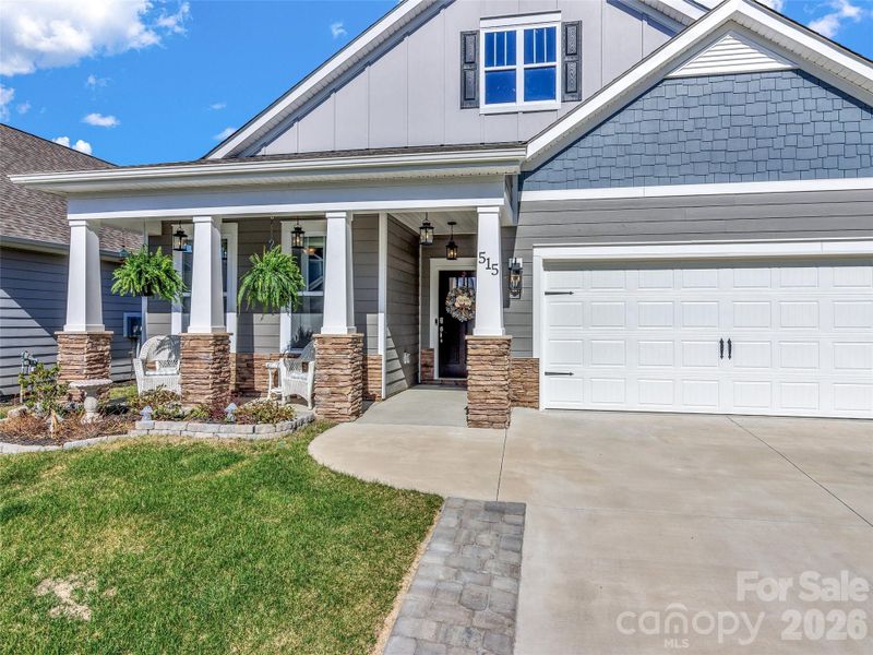 Exterior details and patio area of a home in , Hendersonville (Image 26).