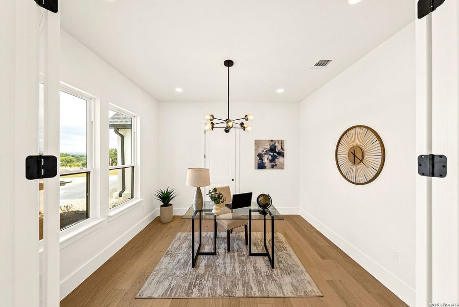 Furnished interior view inside a new home in , Bandera (Image 8). Furnished interior view inside a new home in , Bandera (Image 8).